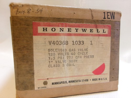 New honeywell v4036b - new, v4036b-1033-1